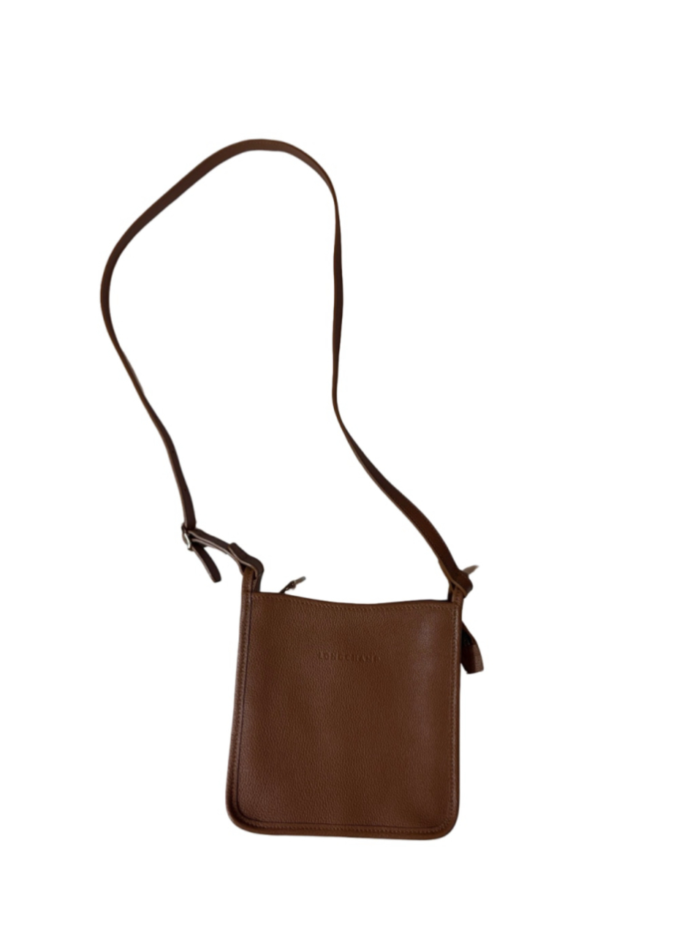 Longchamp Le Foulonné Brown Leather Crossbody Bag Quiet Luxury